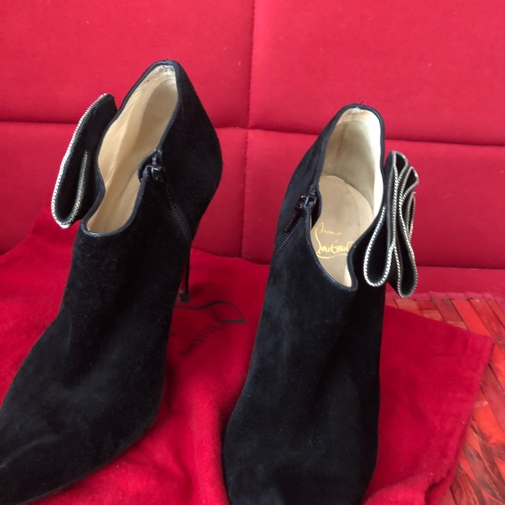Christian Louboutin black booties